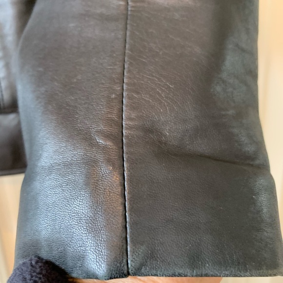 EUC Ann Taylor Black Leather Blazer Sz Medium - Picture 10 of 10